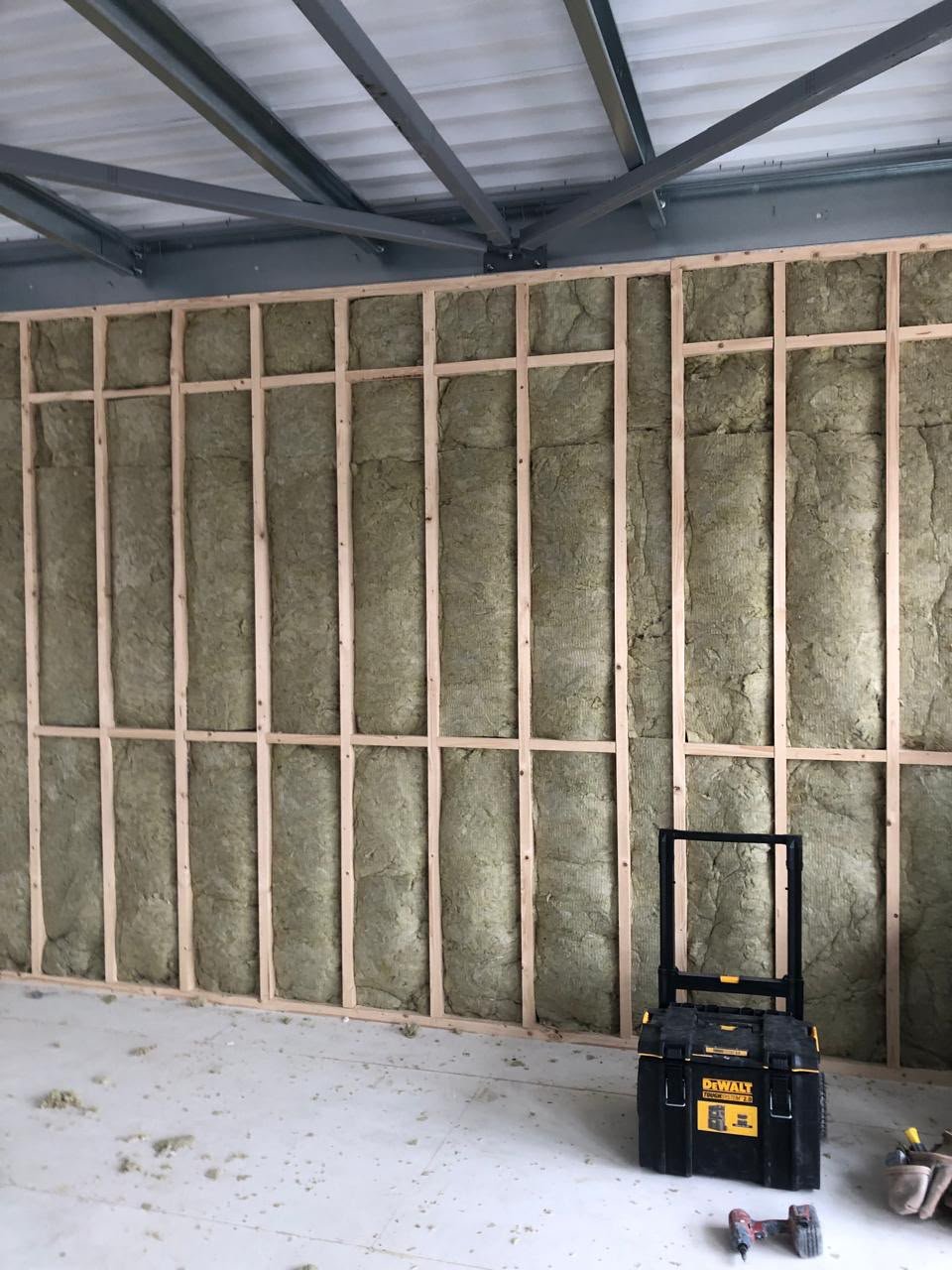 Insulation surface prep