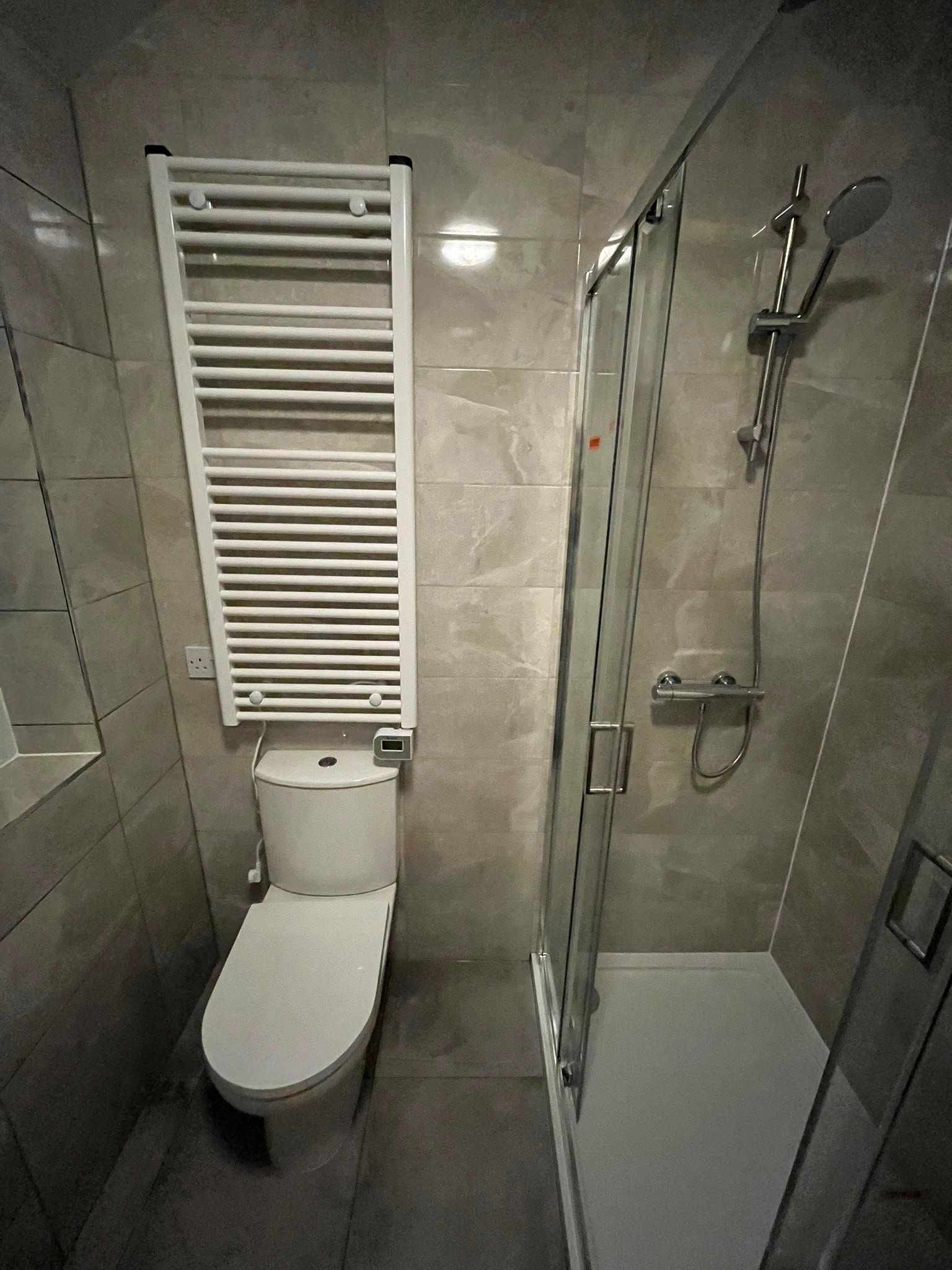 Bathroom wall and fixture work