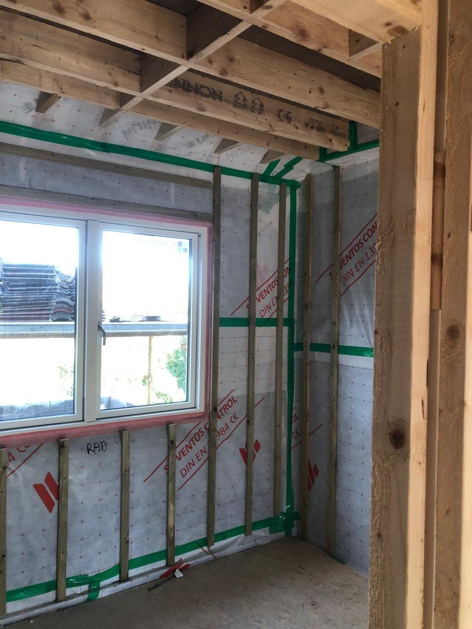 Room wall insulation work