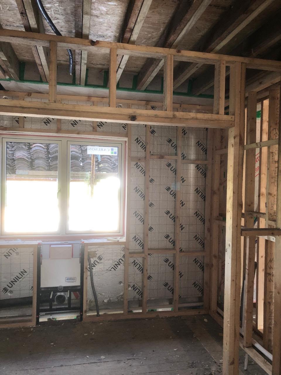 Room insulation installation