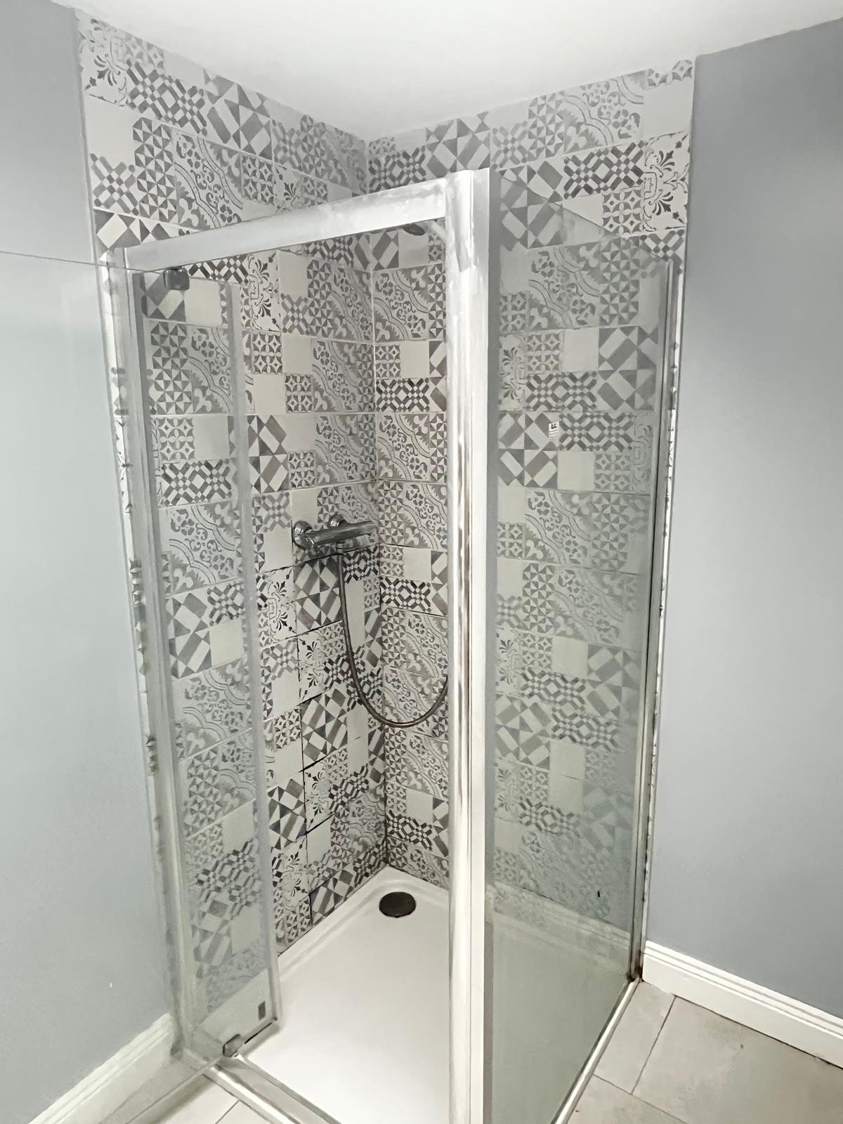 Bathroom renovation before finishing